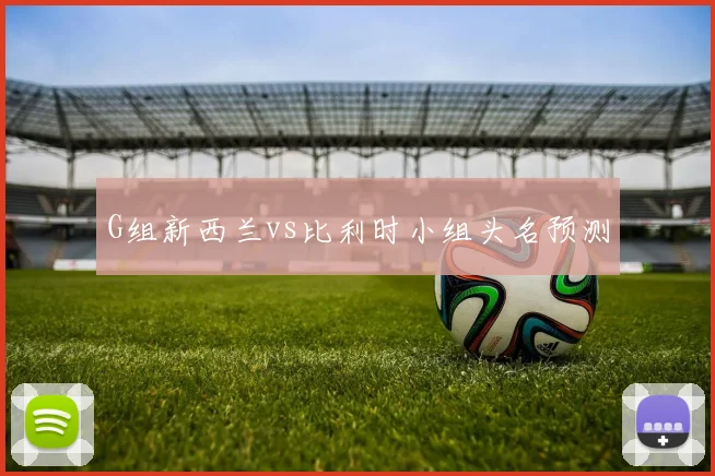 G组新西兰vs比利时小组头名预测